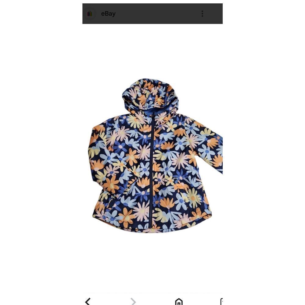 Carter’s Fleece Lined Windbreaker Floral Lg 6X NWT